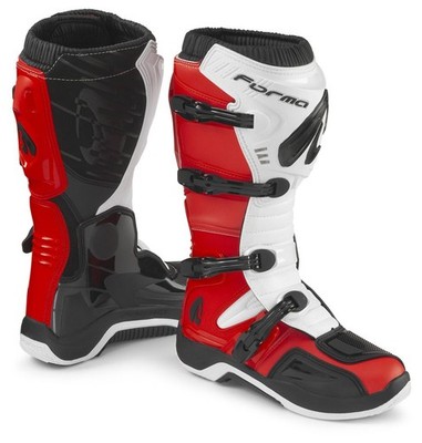 Motorradstiefel Forma Traction Red/White/Black