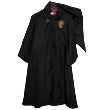 Harry Potter Gryffindor Robe Juniors Size Large Black Hooded Cloak Costume