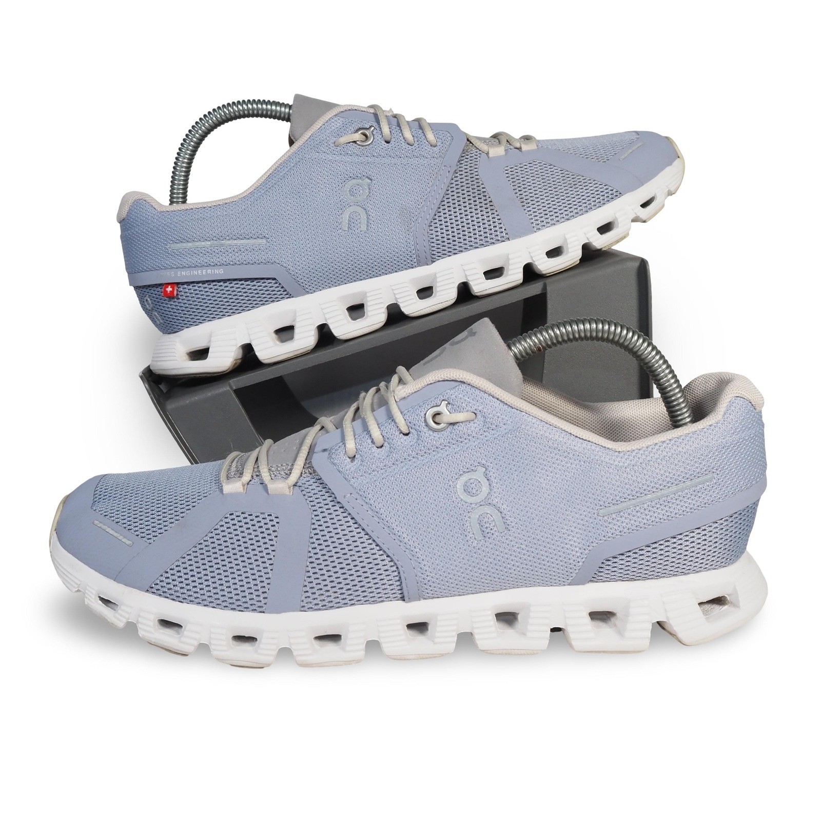 ON Cloud 5 Performance Running Shoes Heather Fossil Light Lilac Womens 10.5-image