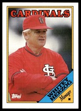 1988 Topps Whitey Herzog St. Louis Cardinals #744