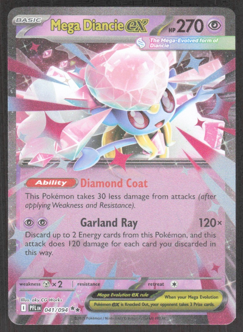 2025 Mega Evolution Series - Phantasmal Flames Mega Diancie ex Double Rare #41