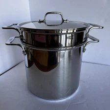 ALL-CLAD 8 Quart Pasta Pot with Perforated Steel Insert and Lid, 3 Pc Set