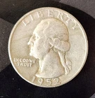 1952-D Washington Quarter 90% Silver 25c US Coin Denver Mint Circulated Low Ship