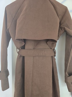 Wildlederimitat Trenchcoat Fudus  XS/S NEU