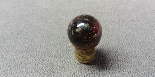 Table Lamp Clip On Light Shade Adapter Hardware Glass Marble Finial Vintage - Picture 5 of 11
