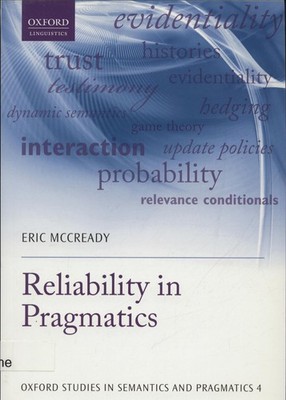 Reliability in Pragmatics McCready, Eric: