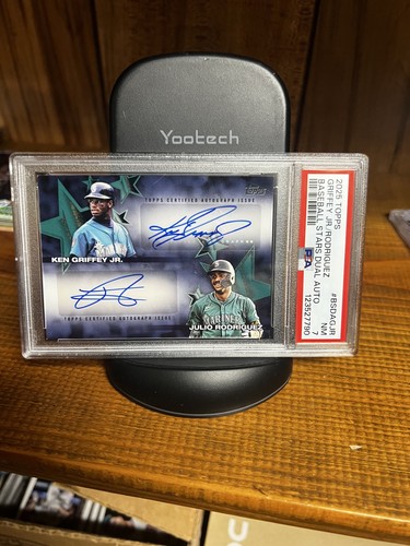 Ken Griffey Jr. / Julio Rodriguez #BSDA-GJR 2025 Topps Baseball Stars Dual Autograph card