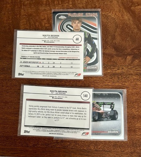 Lot of 48 - 2024 Topps Chrome F1 | AIX Racing F2 F3 - Durksen, Bedrin, Dufek - Picture 5 of 11