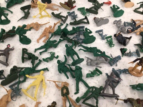 Bundle 100+ Vintage Plastic (green, Camo, Painted, Grey) Toy Soldiers VGC - Picture 10 of 19