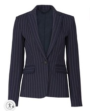 Rag Bone Navy Stripe Lexington Blazer Pinstriped classic jacket