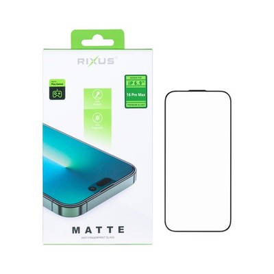 Rixus For iPhone 16 Pro Max Tempered Glass