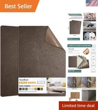 Dark Brown Self-Adhesive Microfiber Patch - 2 Pieces 9.5 x 11 for Sofa Repair
