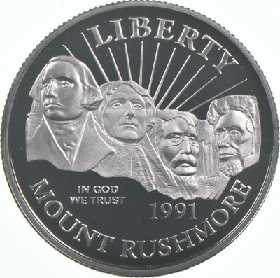 1991-S Mount Rushmore Bicentennial Proof Commemorative Half Dollar