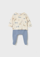 COMPLETO MAGLIONE GHETTINA NEONATO MAYORAL 2567 02567 BLU ORIGINALE AI 2026