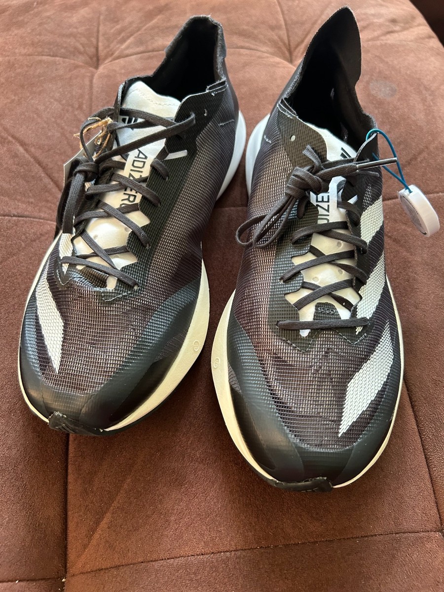 NEW Adidas Adizero Adios 8 Men Shoes, Carbon/White/Black, ID6902