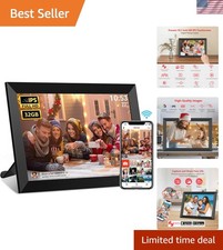 FRAMEO Digital Photo Frame, 10.1 Inch WiFi Digital Picture Frame with 1280x80...