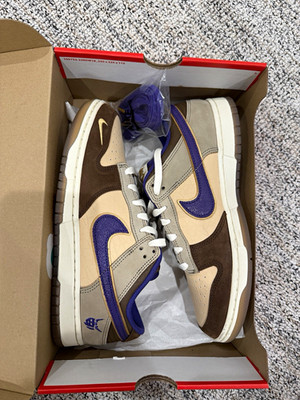 Nike Dunk Low Premium Setsubun White Onyx Court Purple Khaki SIZE 9.5