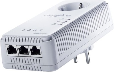 Devolo dLAN 500 AV Wireless+ Powerline PowerLAN-Adapter (WLAN / WIFI, Steckdose)