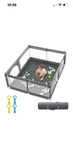 Derimkcoa Baby Playpen with Mat Large Safety Play Pen for Babies -150/180cm