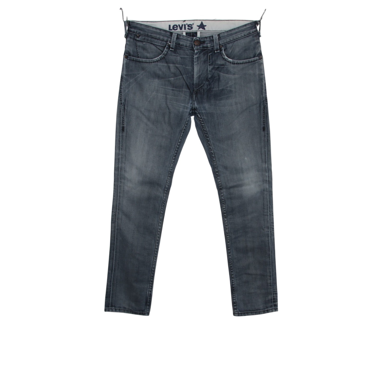 Levi's One Star W34 L32 (Cod.H2816) jeans usato vintage in denim scuro
