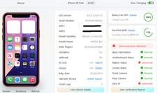 Apple iPhone XR - 64GB - Red (Unlocked) 100% Battery Health No Face ID