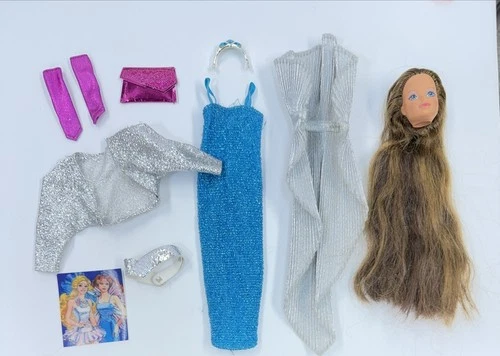 Vintage 1986 Jewel Secrets Whitney Mattel Barbie Head w/ Fashion VGC