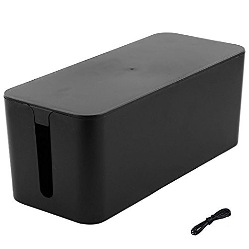 Cable Management Cord Cover Wire Hider Box Concealer Organizer Black - Picture 1 of 7