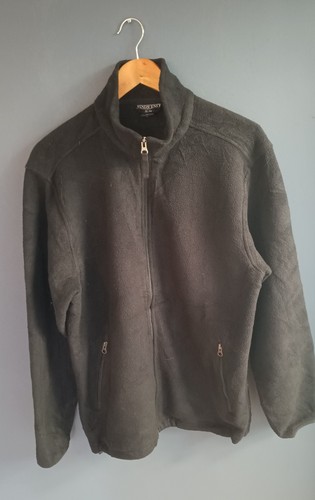 Lands End #klassische Qualität# schwarze Fleecejacke mit Reißverschluss. M. 40 Zoll Brustumfang.