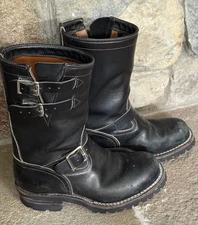 Wesco Engineer Boots Men’s  7.5 Steel Toe 11" Height