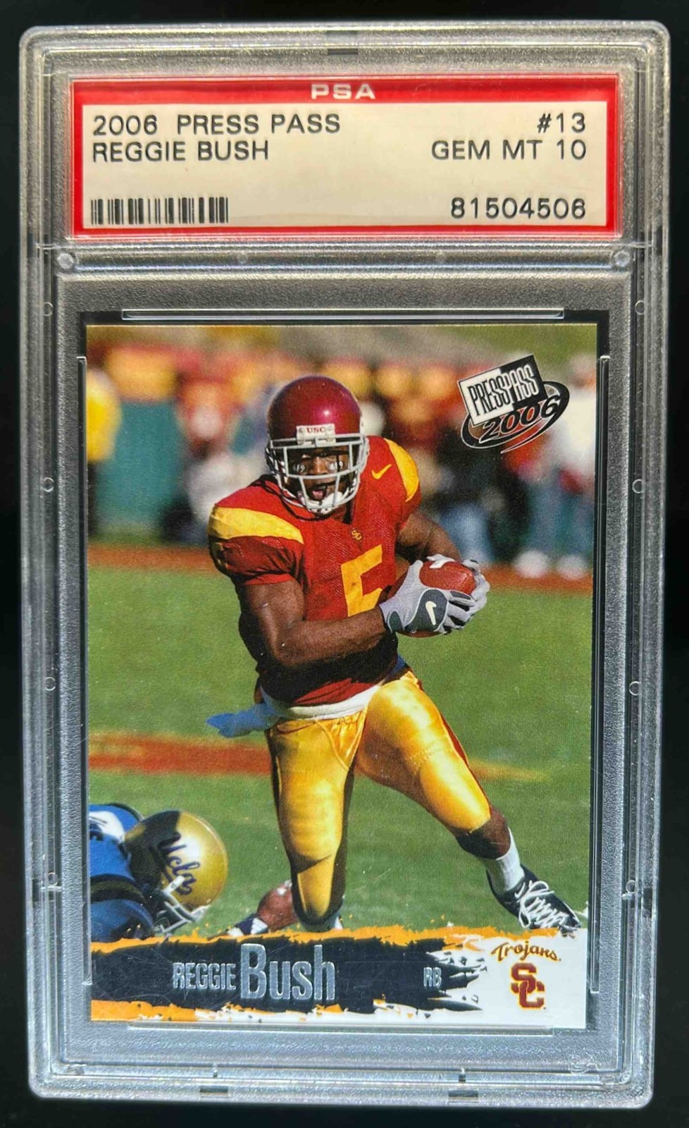 Reggie Bush Press Pass #13 Base
