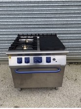 Nat gas Electrolux Commercial catering Oven 2 burners and solid top W80cm