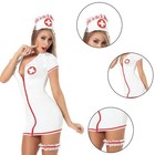 Women Sexy Nurse Costume Set Copsplay Uniform Outfit Adult Halloween Masquerade