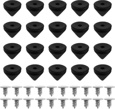 #ad 20 Sets 6Mm Black Spare Studs Screws Compatible with Christian Louboutin DIY ... $14.49