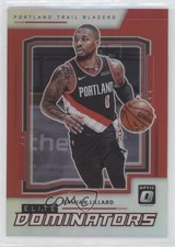 2021 Panini Donruss Optic Elite Dominators Red Prizm 7/99 Damian Lillard #9 pe8