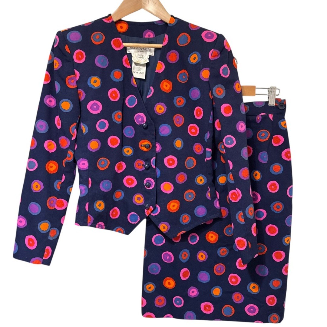 Yves Saint Laurent vintage jacket and skirt, matching set, 34, purple Women USED