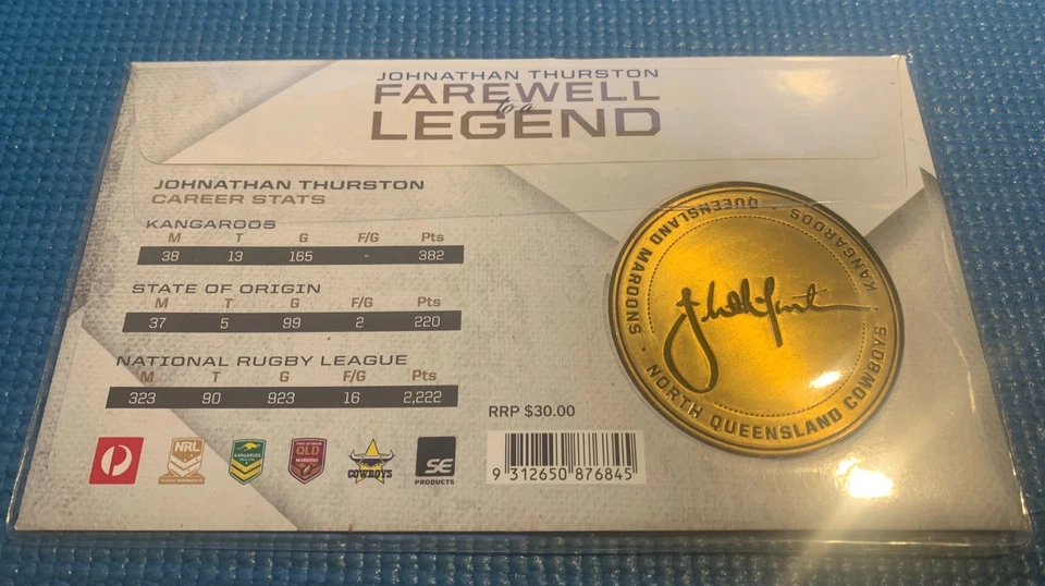 2018 Jonathan Thurston - Farewell to a Legend PNC - image 2 of 2