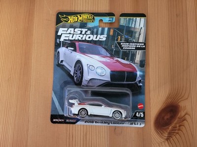 Hot Wheels 2018 Bentley Continental GT3, Fast & Furious, 4/5, Original Box
