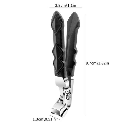 Angled Head Nail Clippers Ergonomic Toenail Cutter New Trimmer Q3C4 - Picture 4 of 19