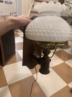 Vintage MCM Sconce Wall Light Milk Glass Hobnail Milk Glass