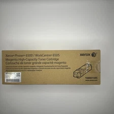 GENUINE XEROX 106R01595 (PHASER 6500) MAGENTA HIGH-CAPACITY TONER CARTRIDGE