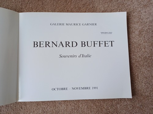 Bernard Buffet - Catalogue (text in French) - Picture 2 of 17