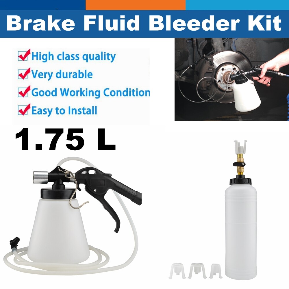 1.75L Brake Fluid Bleeder Kit Pneumatic Brake Bleeding Tool For Car