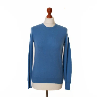 Pull femme 100 % cachemire by DONNA LANE bleu cachemire taille 36 12757 - Photo 1/4