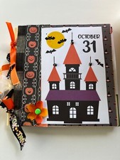 premade Halloween scrapbook album 6 by 6
