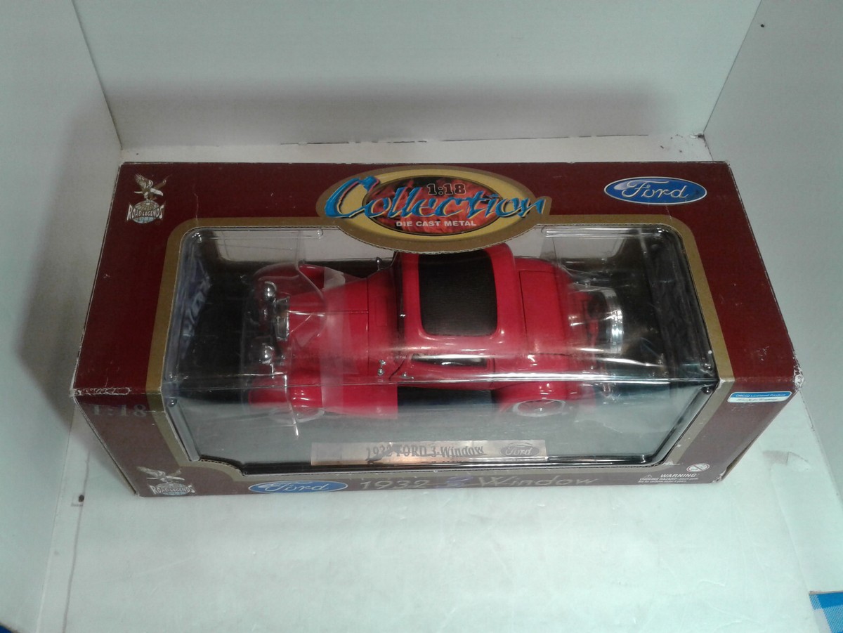1932 Ford 3 Window Road Legends Die Cast 1:18 RED | eBay