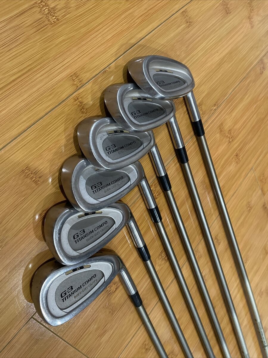 年末のプロモーション大特価! Daiwa G-3 Titanium Compo Over-size Cavity Iron Set P 5 6 7 8 アイアン