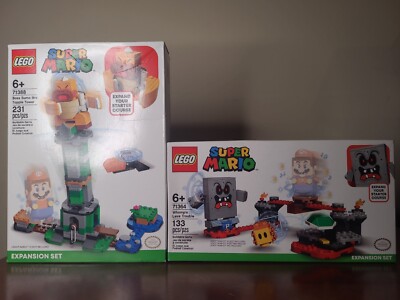 LEGO Super Mario Whomp's Lava Trouble 71364 & boss sumo bro 71388 expansion sets
