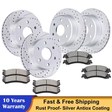 Front Rear Rotors and Brake Pads for Chevy Silverado Tahoe GMC Sierra 1500 Yukon