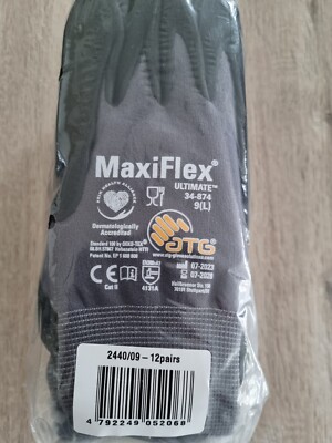 12 Paar ATG MaxiFlex 34-874 Ultimate Montage-Arbeitshandschuhe Gr: 9/L (1)