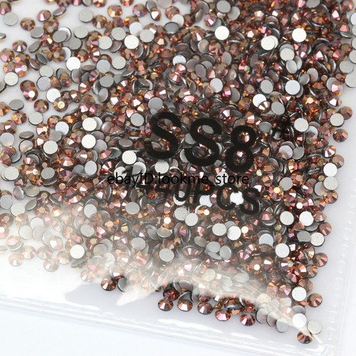 1440pc 2.5mm (ss8) Crystal Glass Rhinestones Flatback Gems Nail Art Crafts Decor - Picture 66 of 81